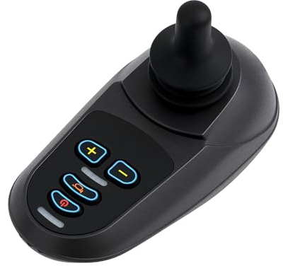 Controlador eléctrico para silla de ruedas 50 A CC 24 V para silla de ruedas, 360 °, 5 niveles de velocidad, mando de joystick universal, para silla de ruedas