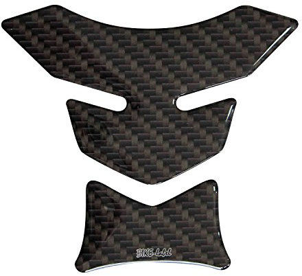 BIKE-label Tankpad 3d Carbonio look marrone Adesivi per serbatoio moto 501490-VA