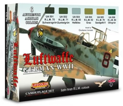 Camouflage Set LifeColor CS06 German WWII Luftwaffe SET1