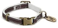 Beeztees Designed by Lotte Hundehalsband, Nylon, 10 mm x 20-30 cm, Braun