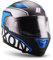 SOXON® ST-1000 Race „Blue“ · Integral-Helm · Full-Face Motorrad-Helm Roller-Helm Scooter-Helm Cruiser Sturz-Helm Sport Urban MTB · ECE 22.05 Sonnenvisier Schnellverschluss Tasche M (57-58cm)