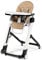 Peg Perego Siesta Follow Me - Noce - Design-Hochstuhl mit Baby-Liegefunktion und Stop&Go-System mit Memory-Funktion, Lederimitat-Bezug, hellbraun