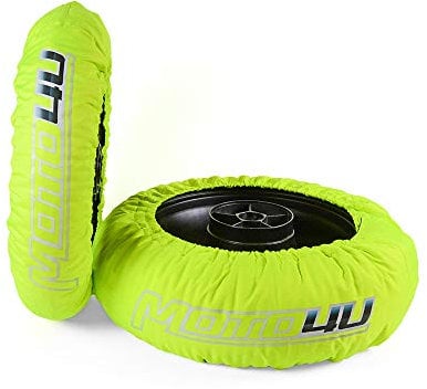 Oldbones Tire Warmers Tyre Warmers Set Racing Motorcycle Superbike Tyre Heater Cover Front 120 Rear 180/190 / 200 With 220V & UK Plug In Green Single Temp