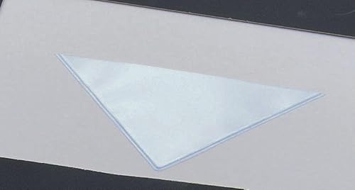 100 Dreieckstaschen transparent Schenkellängen 3,2 x 3,2 cm
