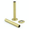 130mm Radiator Pipe Sleeve/Shrouds/Covers and Collar Set | Foundry (Pair) (Brushed Brass)