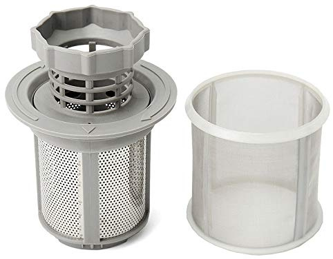 HYJ Mikrofilter Sieb Set 3-teilig für Spülmaschinenfilter, Grau, Kunststoff/Metall, Eingebaut, 125mm