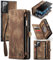 UFinetech 2-in-1 Luxus Samsung Galaxy Note 20 Hülle Case Tasche Magnetische Gute Flip Kartenfach Kette Reißverschluss Leder TPU Abnehmbar Samsung Galaxy Note 20 5G Cover Handy Stylish Cute Wallet 2020