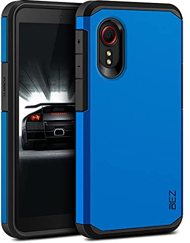 BEZ Hülle für Samsung Xcover 5 Hülle, Handyhülle Tasche Stoßfestes Kompatibel für Samsung Galaxy Xcover 5, [Heavy Duty Serie] Outdoor Dual Layer Armor Case Handy Schutzhülle Robuste, Blaue Marine
