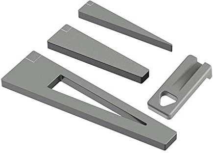 Tough Tactical Tools Outil de nivellement de portée, niveleur de portée, cale de nivellement de lunette (gris métallique)