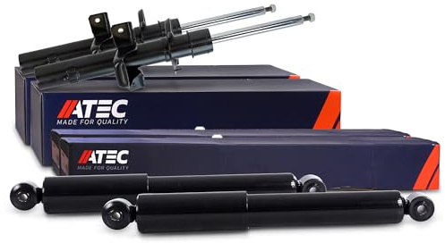 ATEC Germany 4x Gasdruck Stoßdämpfer Vorne und Hinten Federbein, | Kompatibel mit: FORD MONDEO III Turnier