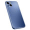 XD Designs Schutzhülle für iPhone 13/13 Pro/13 Pro Max, sturzgetestet, schlank, dünn, stoßfest, kratzfest, Karbonfaser, harte, stilvolle beschichtete Kantenabdeckung, Blau, 13 Pro 6,1 Zoll