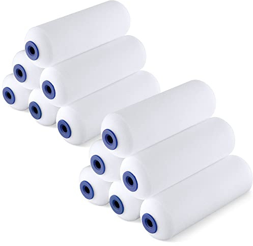 WORKPRO 4 Foam Paint Roller, 12-Pack Small Paint Rollers