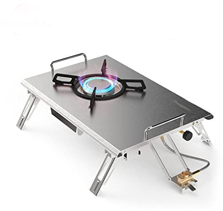WANWEN Tragbarer Outdoor-Gasherd Ultraleicht Camping Kochen Winddicht Magnetöfen Ofen Camping Picknick Little Surprise