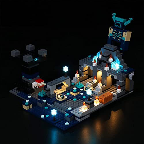 Led Licht Set für Lego Minecraft The Deep Dark Battle 21246 Spielzeug Set, Dekoration DIY Beleuchtungsset für Lego The Deep Dark Battle (Nicht enthaltenes Lego-Modell), ab 15 Jahren