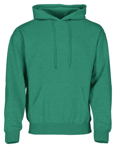 Fruit of the Loom Classic Kapuzen-Sweat + GRATIS MyShirt Stoffbeutel, Farbe:Retro grün meliert,Größe:L