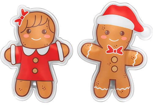 GRUSS & CO Partner Handwärmer Motiv Lebkuchen| Handwärmer-Set, Zwei Handwärmer in Pfefferkuchen-Form, in Geschenkbox | Geschenk Weihnachten, 51118