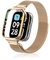 Niboow Cinturino per Xiaomi Redmi Watch 3 Active Uomini Donne Metallo Acciaio Ricambio Braccialetto Inossidabile Cintura Chiusura Magnetico Cinturino per Xiaomi Redmi Watch 3 Active - Oro Rosa
