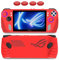 QINOUK Funda para ASUS ROG Ally, Anti-arañazos Protectora Funda de TPU Suave Case con Mango de 4 Pulgares, Compatible con ASUS ROG Ally-Rojo