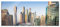 Pixxprint Glasbild Panorama, Wandbild aus Echtglas, Dubai Metropole, 100x40 cm, inkl. Aufhängung und Abstandshalter