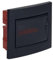 Centralino da incasso 8 moduli con cornice nera e portello fumè 255x215x80mm IP40 FAEG - FG14708