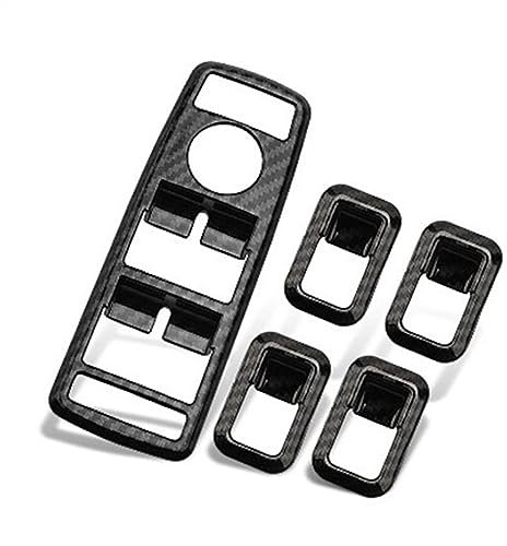 DELURA Kompatibel Mit Benz Für A B C E GLE GLA CLA GLK-Klasse Für W176 W204 W212 W166 W218 Auto-Fensterheber-Knopf-Rahmenaufkleber Schalter Reform Auto Knopf Aufkleber Kit
