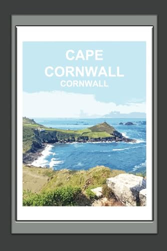 Cape Cornwall Notebook: Blank lined Notebook, Cornish Journal Gift Book, Planner