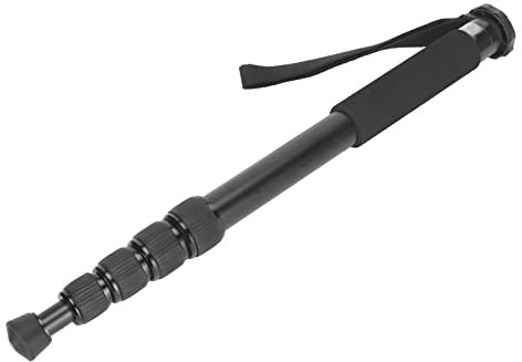 62 Inch Camera Monopod, 5 Sections Heavy Duty Monopod with 1/4in Thread for Mirrorless & DSLR Cameras, Steady Photography Monopod, Lightweight & Portable, with Pouch