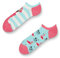 Dedoles Calzini Unisex Donna Uomo & Bambini Calze Cotone con tanti Design divertenti sinistra destra diversi, colore: Rosa, disegno: Fenicotteri intrecciati (sneaker), taglia: 39-42