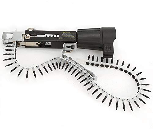 Tiiyee Pistola per Cartongesso, Attrezzatura Serraggio Viti Trapano Elettrico Adattatore Sparachiodi a Catena Automatica Attrezzature Cartongesso Avvitatore Cartongess Vite con Alimentazione Pareti