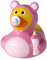 Baby Mädchen - rosa - Anlassente - Quietscheente - Badeente - ca. 8 cm gross