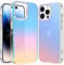 RIERBUBU Compatible with iPhone 14 Case, Iridescent Phone Case Color Gradient Effect Slim Hard Protective Cover Anti-Scratch Shockproof Case for iPhone 14
