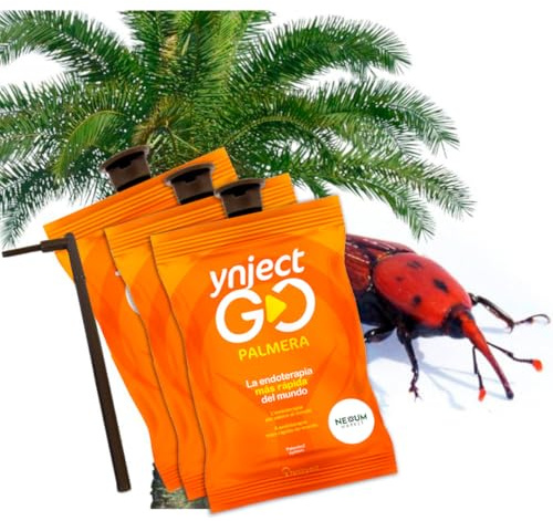 PACK x10 Tratamiento Picudo Rojo Palmeras | Inyecciones con Endoterapia para Insecticida Picudo Rojo | Ynject GO Palmera | INCLUYE CONECTOR | Sin Insecticida | 100% eficaz | Nexum Market