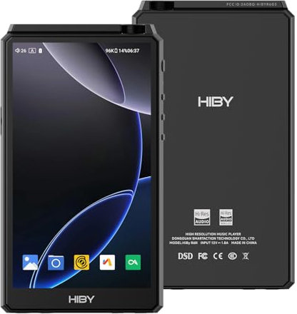 HiBy R6 gen3 DAP Player Hi Res Audio with Class A&AB Amp/Android 12 / Bluetooth 5.0 / WiFi / 4G+64G+2TB Expandable Memory