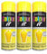 DIOXSTAR Sunshine Yellow Spray Paint, Gloss Finish, Quick Drying, All Purpose Spray for Metal, Wood, Plastic, Interior & Exterior Use, 250ml (3 PCS)