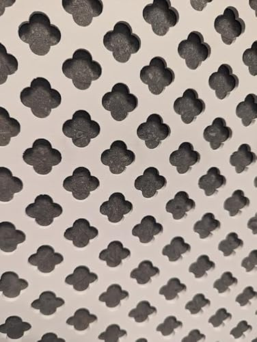 Panneau décoratif en MDF de 3 mm d'épaisseur pour cache-radiateurs, cloisons et armoires faites maison (différentes tailles). Fabriqué au Royaume-Uni (blanc, 1200 mm x 300 mm)