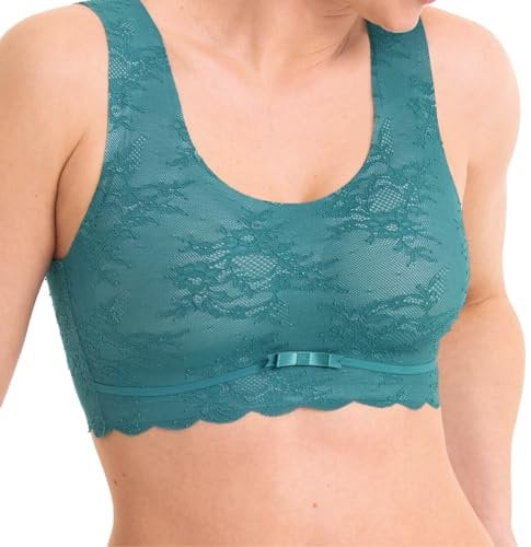 Anita - Essential Lace - Bralette (XS Light smaragd)