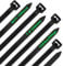 Viuxule 120lbs Cable Ties Heavy Duty, 100pcs 14 inch Long Thick Zip Tie with UV Resistant, 350mm×7.6mm Black Strong Nylon Plastic Self Locking Tie Wraps for Workshop, Gardening, Indoor and Outdoor