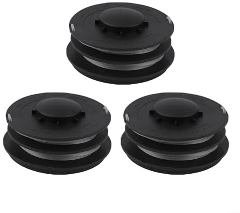 FUANA Doppelfaden Rasentrimmer Spulen für Elektro-Trimmer für Gardenline GLR KCR für TCR für Einhell RTV Performance Power 3er Pack
