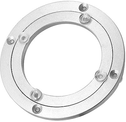 Drehteller aus Aluminiumlegierung, Drehtellerlager for Esstische, 150 250 350 450 500 600 mm Kugellager, strapazierfähig, runde Tisch-Drehbeschläge for Küchen-Esstische, Organizer aus Aluminiumlegieru