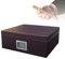 Carbon Fiber Design Modern Cedar Humidor, Humidor Cigar Box for 35 Cigars with Front Digital Hygrometer and Humidifier B
