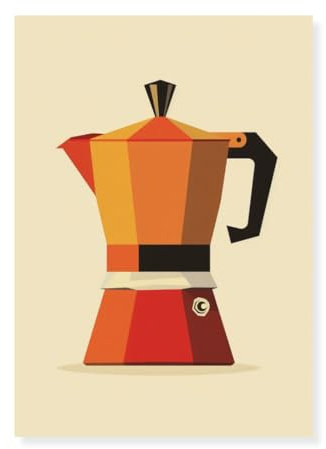 Posthetic Hochwertiges Bauhaus Poster - A3 Ungerahmt - Schweres Papier - Lebendige Bauhaus Bilder Deko Wandbilder - Bauhaus-Stil Bild - Ideal für Modernes Zuhause - Kunst Print (Vintage Küche)