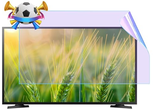 AIZYR Anti Blue Light Matte TV Screen Protector, Anti Scratch Anti Glare Film Blue Light Blocking Monitor Filte for LCD, LED,39in 856 * 478mm