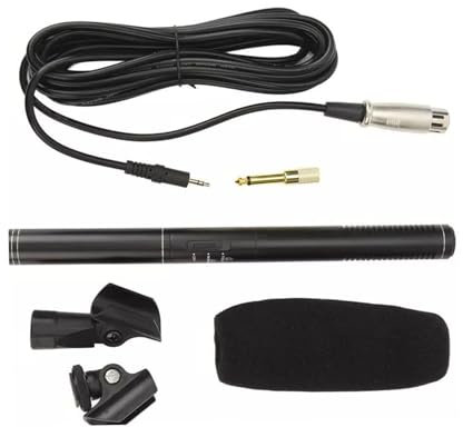 ZDETGU Professional Microphone with XLR Cable and Windscreen for Cameras and Camcorders