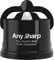 AnySharp Knife Sharpener, Hands-Free Safety, PowerGrip Suction, Safely Sharpens All Kitchen Knives, Ideal for Hardened Steel & Serrated, World's Best, Compact, One Size, Black