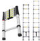 8.4ft Ladder Multi-Purpose Aluminium Telescopic Extension Foldable Step Ladder Portable Lightweight Space-saving EN 131 Certificate 2.6m