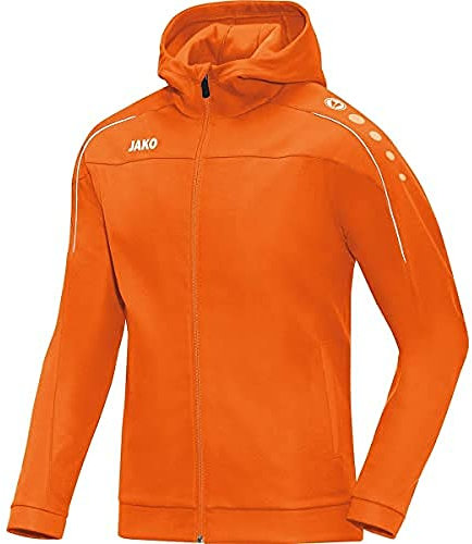 JAKO Damen Kapuzenjacke Classico, Neonorange, 36