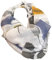 JameStyle26 Feder Blätter Design Loop Schal Feather Glitter Cotton Uni Rundschal Schlauchschal Frühling Sommer Stola Wolle (Grau)