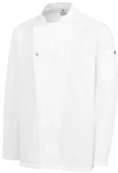 MONZA OBREROL - Giacca da Chef da Uomo a Manica Lunga con Bottoni, 3 Colori | Giacca per Il Settore Alberghiero Professionale Traspirante | Abbigliamento da Lavoro di Alta qualità