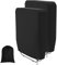 2Pack Outdoor Folding Reclining Chair Cover Folding Garden Chair Cover Waterproof Windproof Heavy Duty Rip Proof 190T Oxford Fabric Folding Reclining Chair Cover with Storage Bag Black, 36.6''x 32.2''