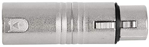 Pronomic AD-XF5XM3 Adapter - 5-pol XLR-Buchse auf 3-pol XLR-Stecker - Fertig verdrahtet und einsatzbereit - Robuste Verarbeitung - Gehäuse aus Druckguss-Metall